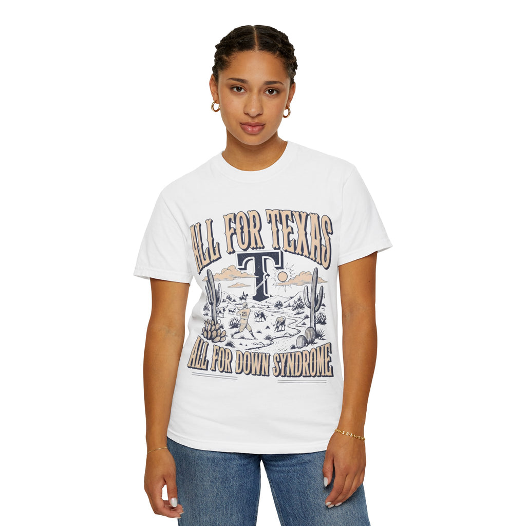All For Texas All For Down Syndrome Texas Rangers Shirt