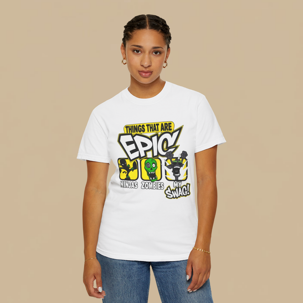 Things That Are Epic Ninjas Zombies My Swag Shirt