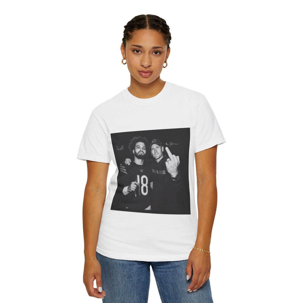 Caleb Williams Ben Johnson Flipping Off Shirt