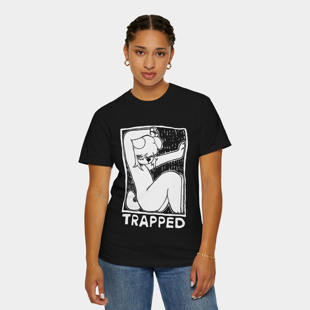 dog trapped shirt 