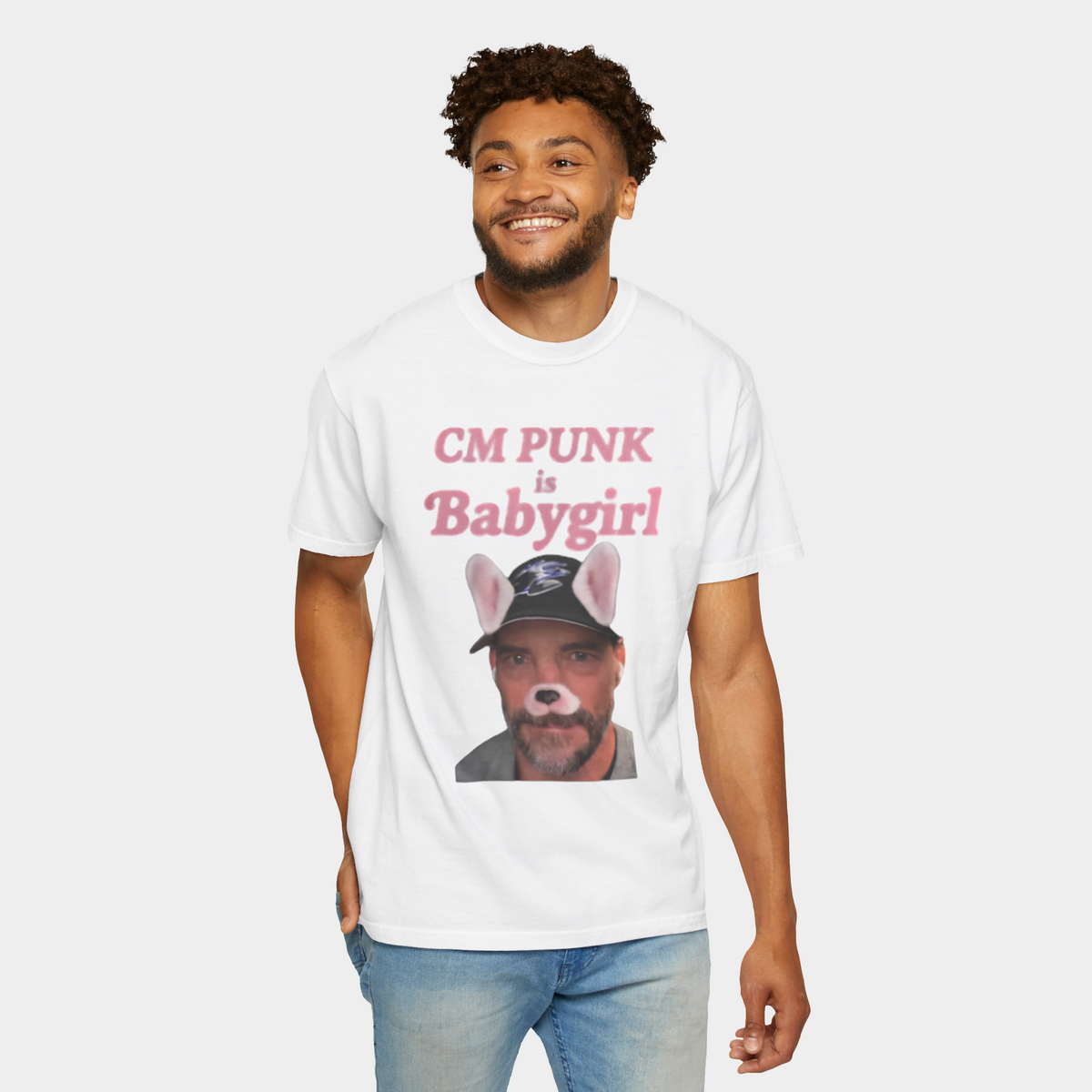 CM Punk Is Babygirl Oversized Tee