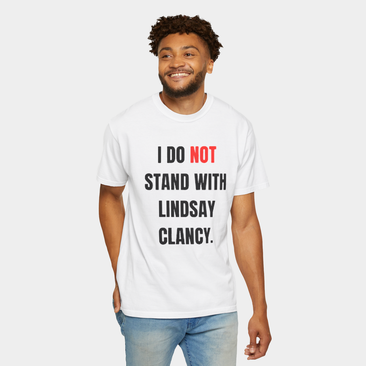 I Do Not Stand With Lindsay Clancy Shirt
