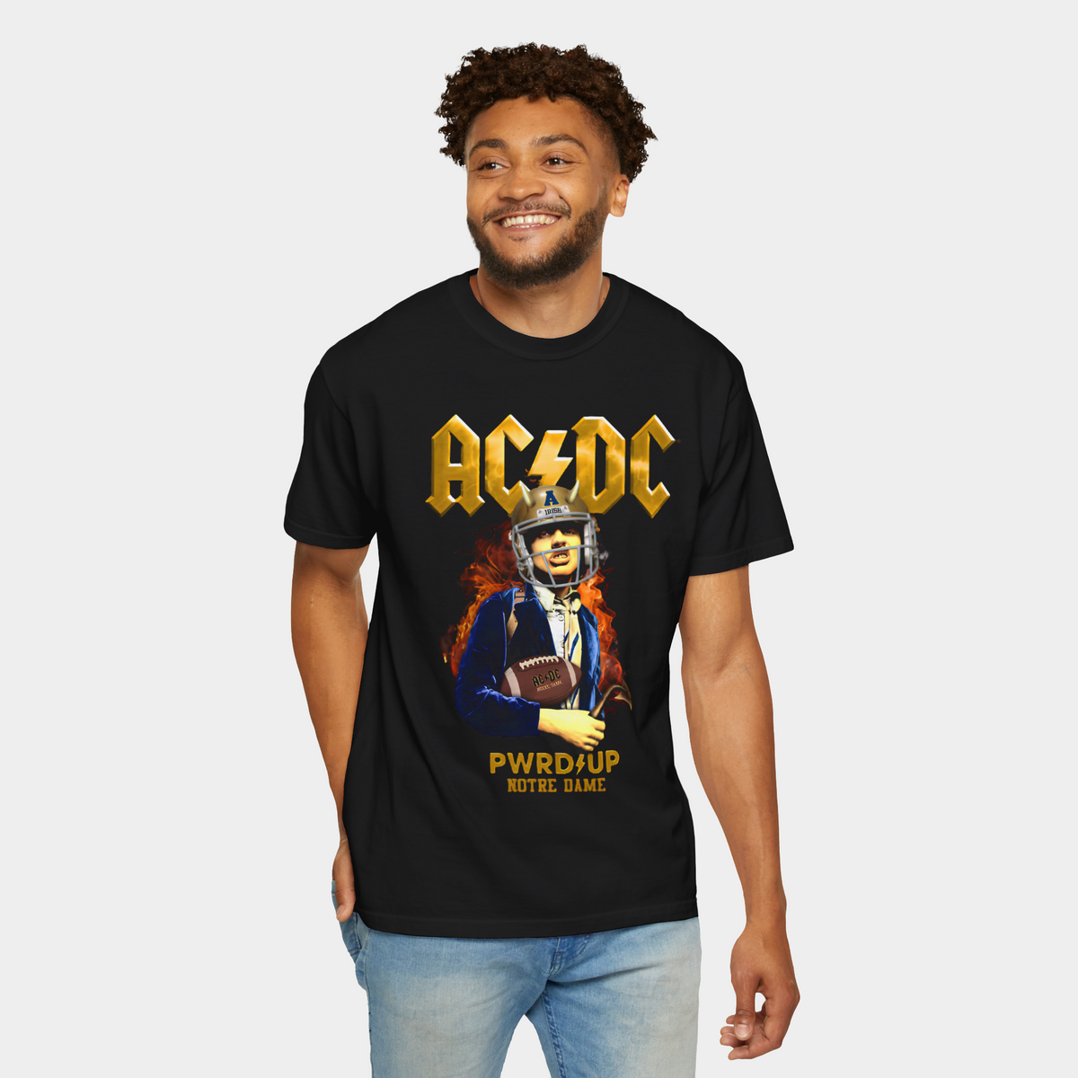 acdc notre dame shirt