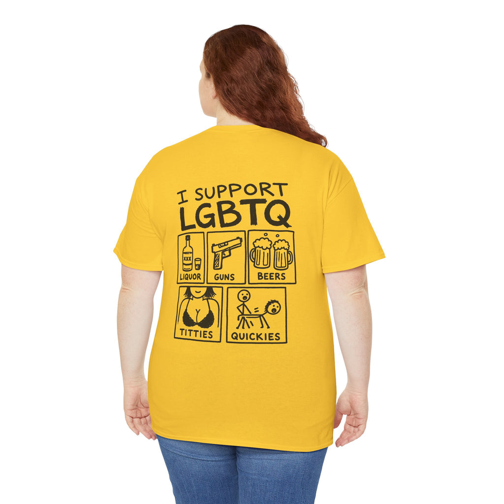 I SUPPORT LGBTQ SHIRT women