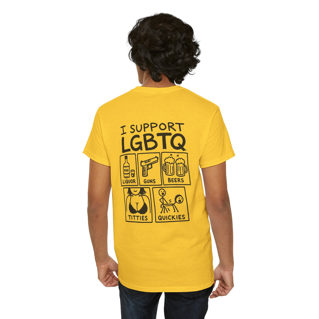 I SUPPORT LGBTQ SHIRT men