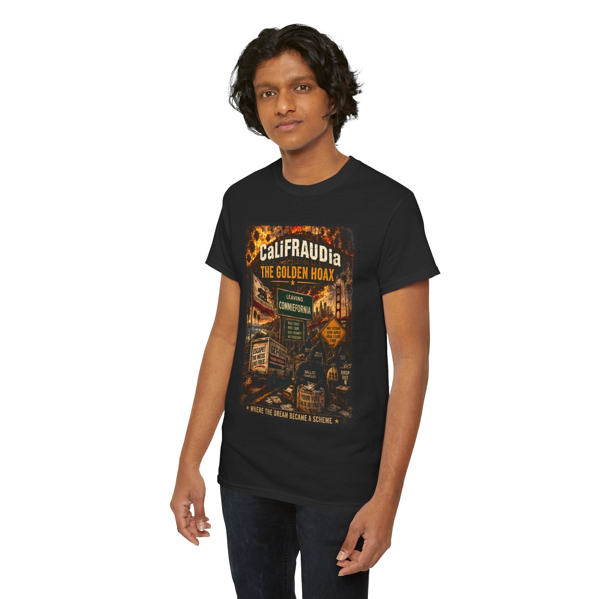 Where the Dream Became a Scheme Political Satire Shirt men