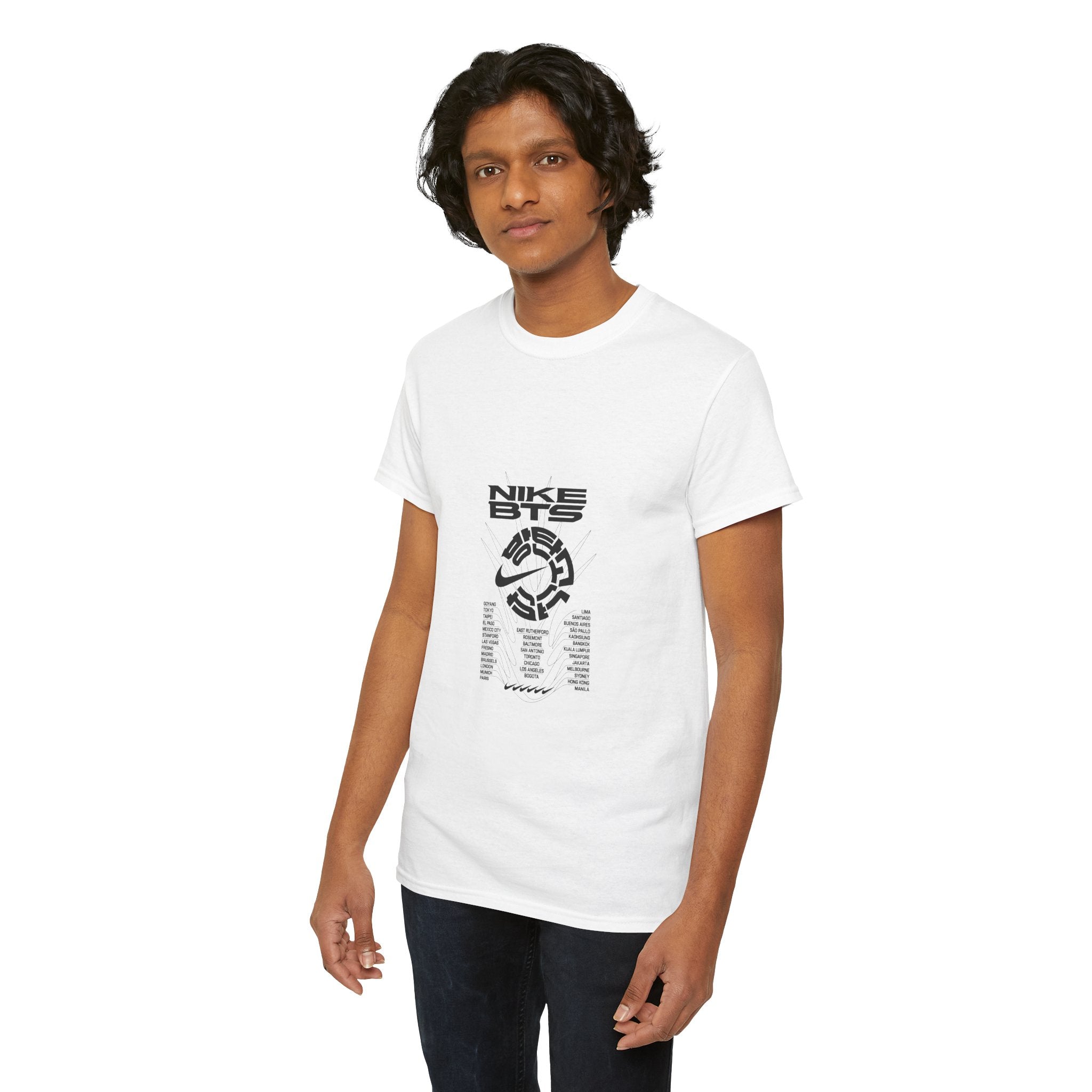 BTS World Tour City List K-pop Bangtan Boys Shirt men