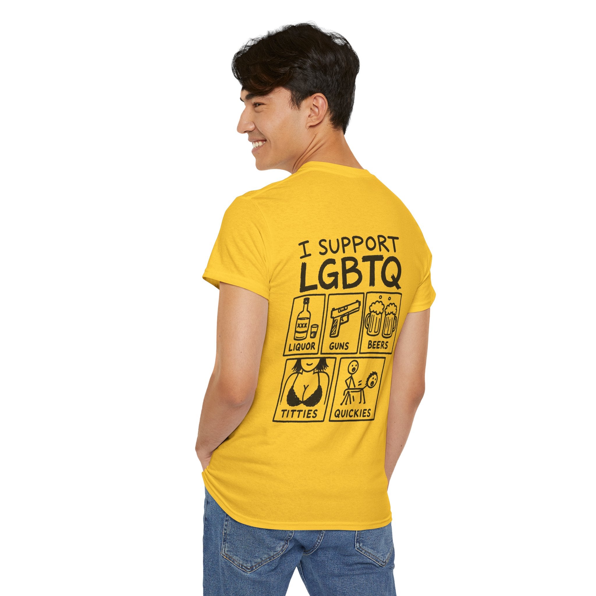 I SUPPORT LGBTQ SHIRT men