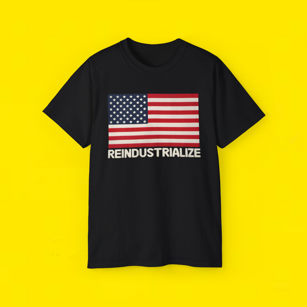 
Reindustrialize United States Flag shirt