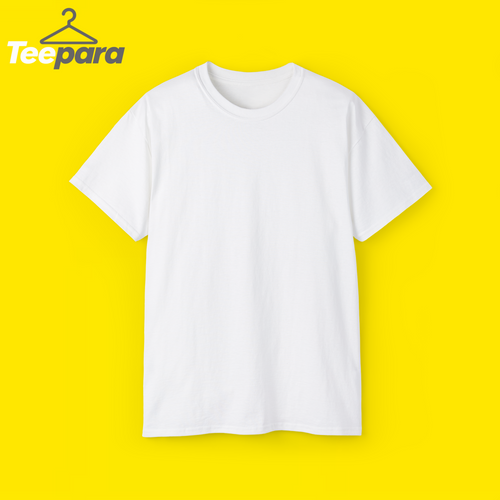 Custom t-shirt white flat mockup