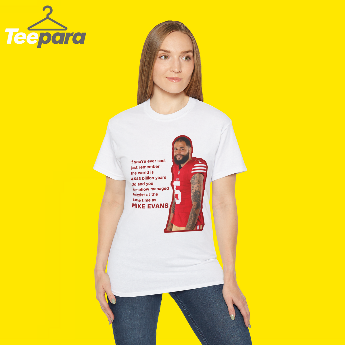 The World Is 4.543 Billion Years Old Mike Evans Shirt WOMEN