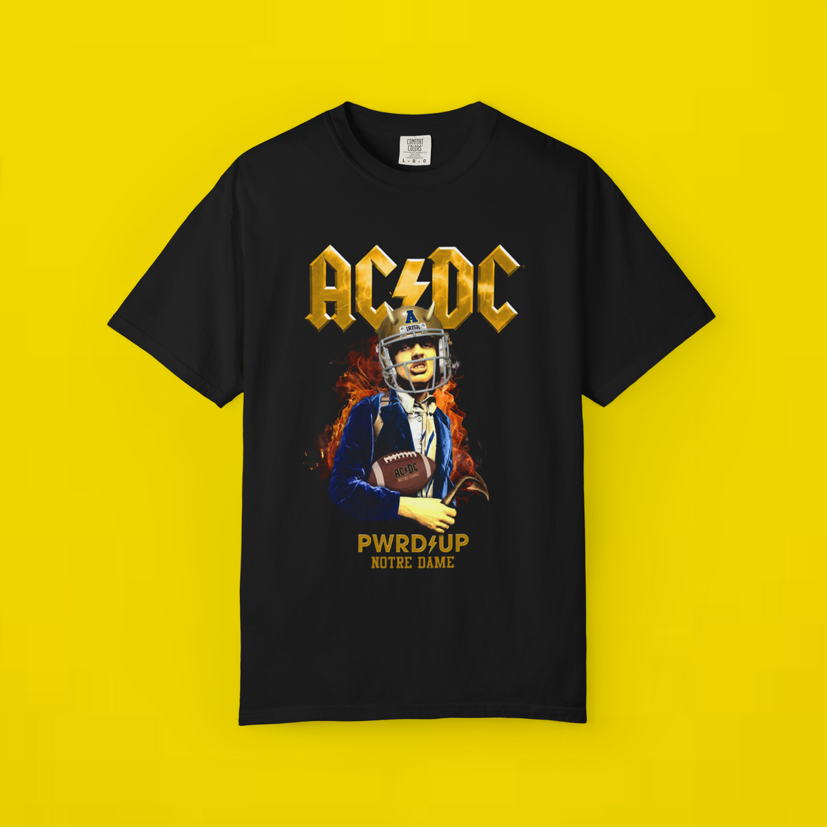 acdc notre dame shirt