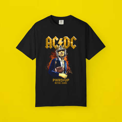 acdc notre dame shirt