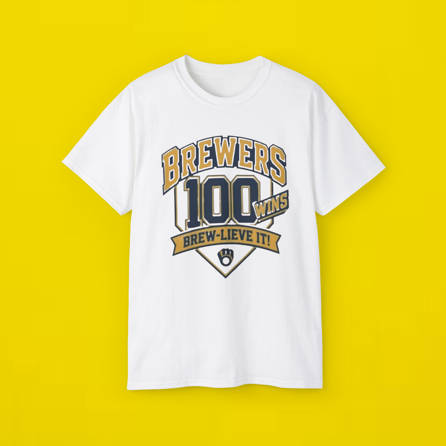 brewers 100 wins shirt