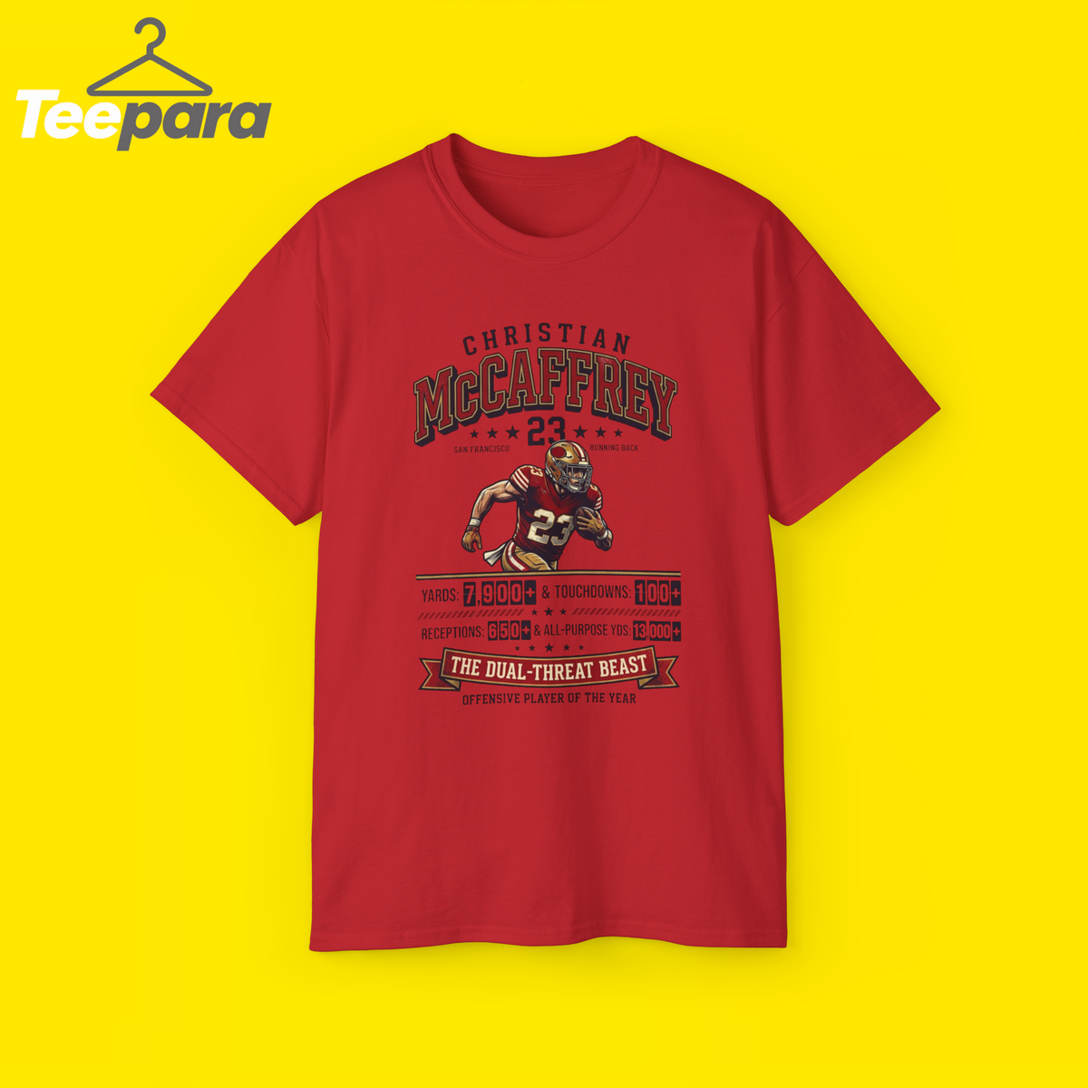christian mccaffrey statsT-Shirt