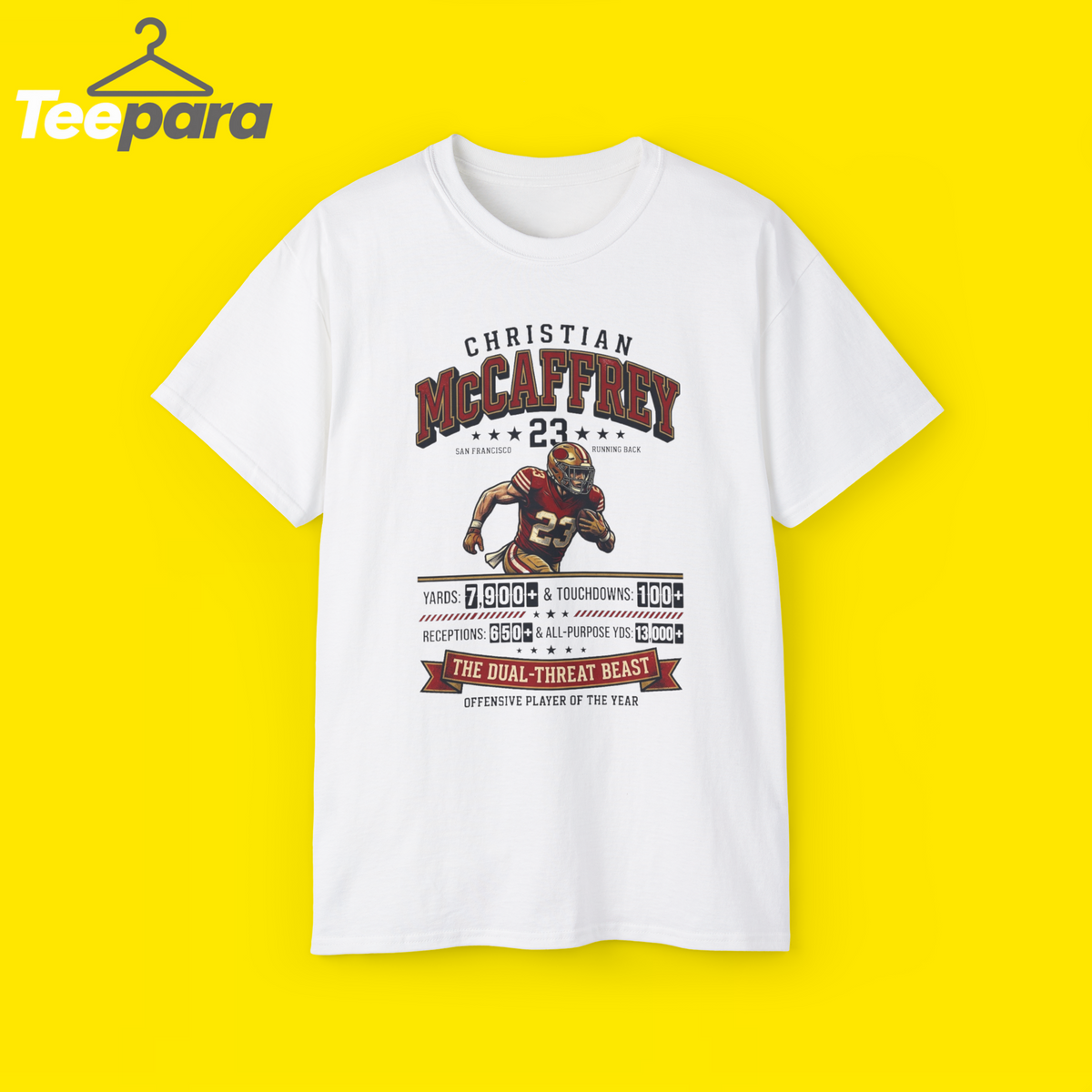 christian mccaffrey statsT-Shirt