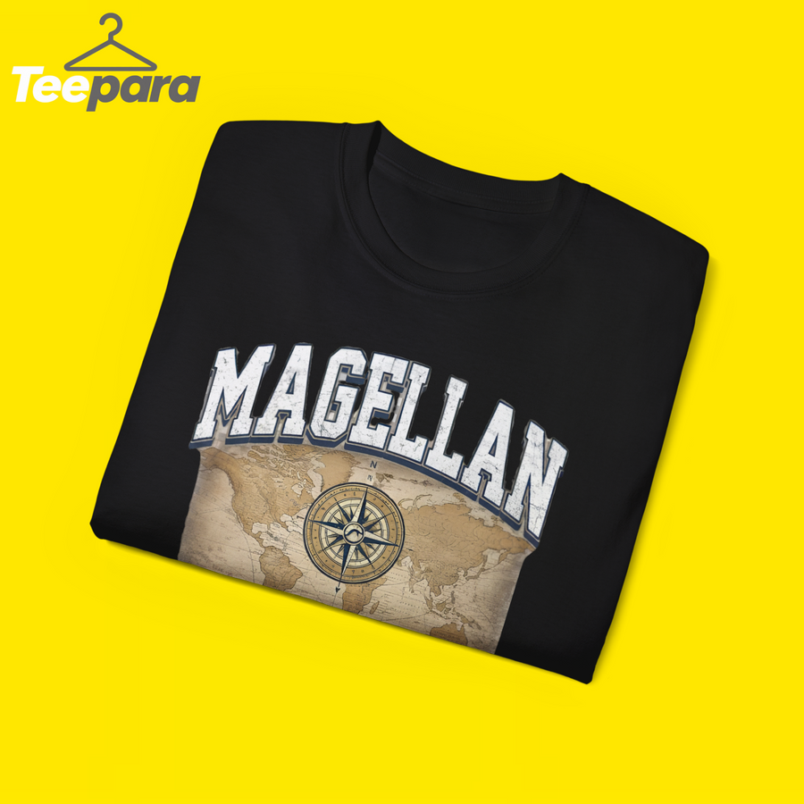 intage Magellan US Map Graphic Tee | Retro 90s Explore Beyond Heavyweight Comfort Colors Streetwear T-Shirt