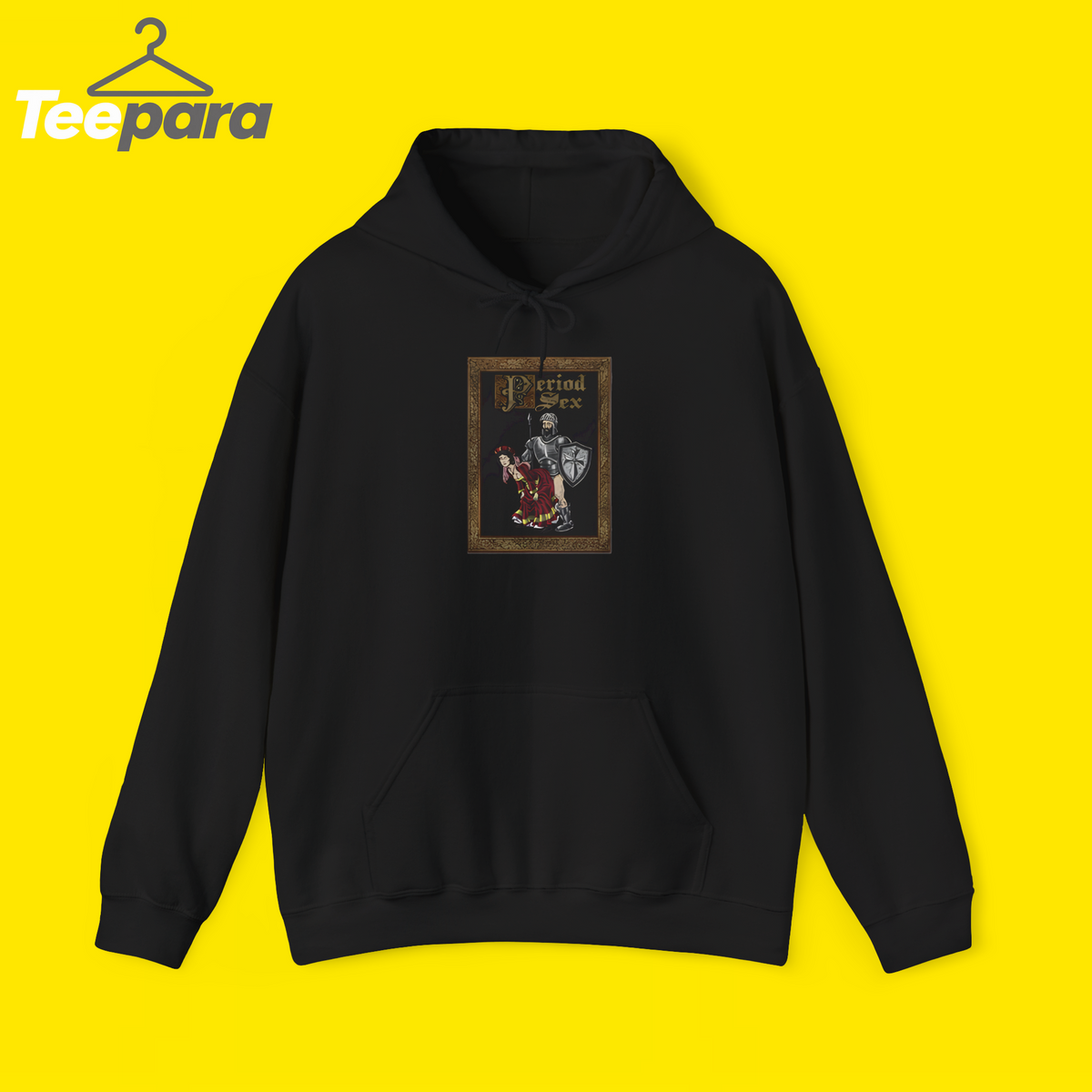 Black Period Sex Hoodie, front view