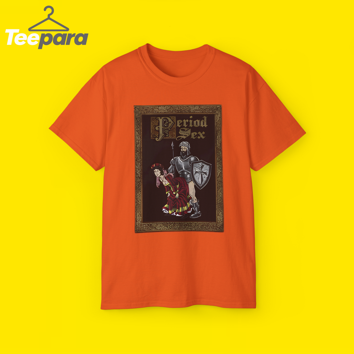 Orange Period Sex Shirt, front view