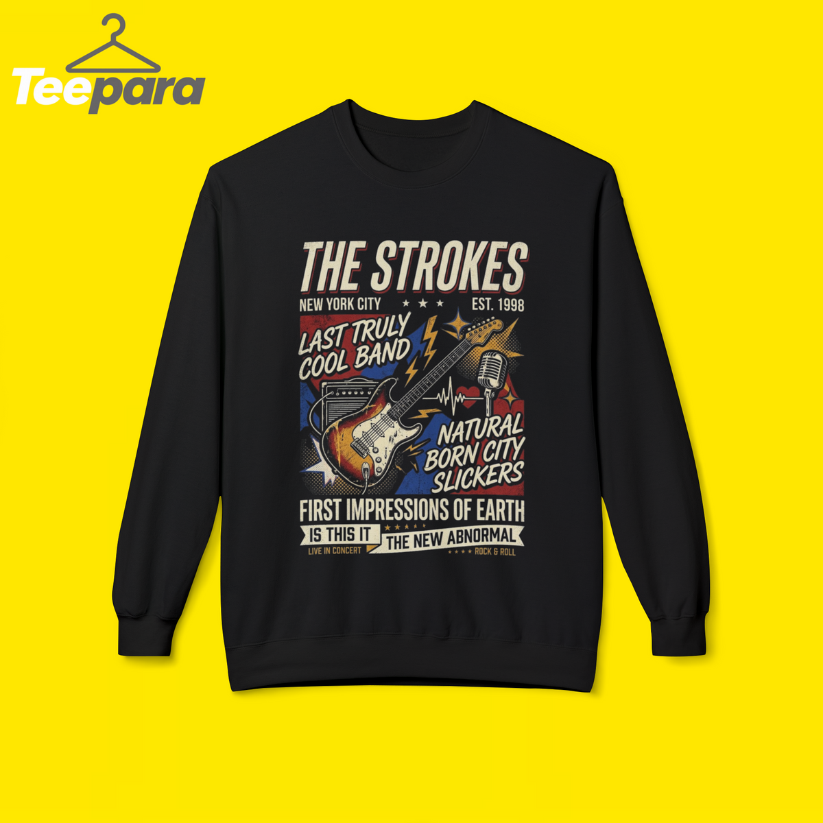 the strokes t sweetshirt