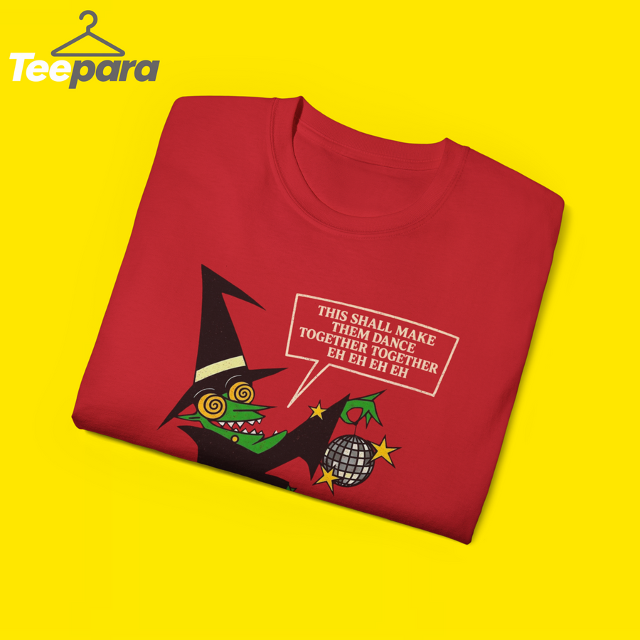 This Shall Make Them Dance Together Shirt - folded red t-shirt