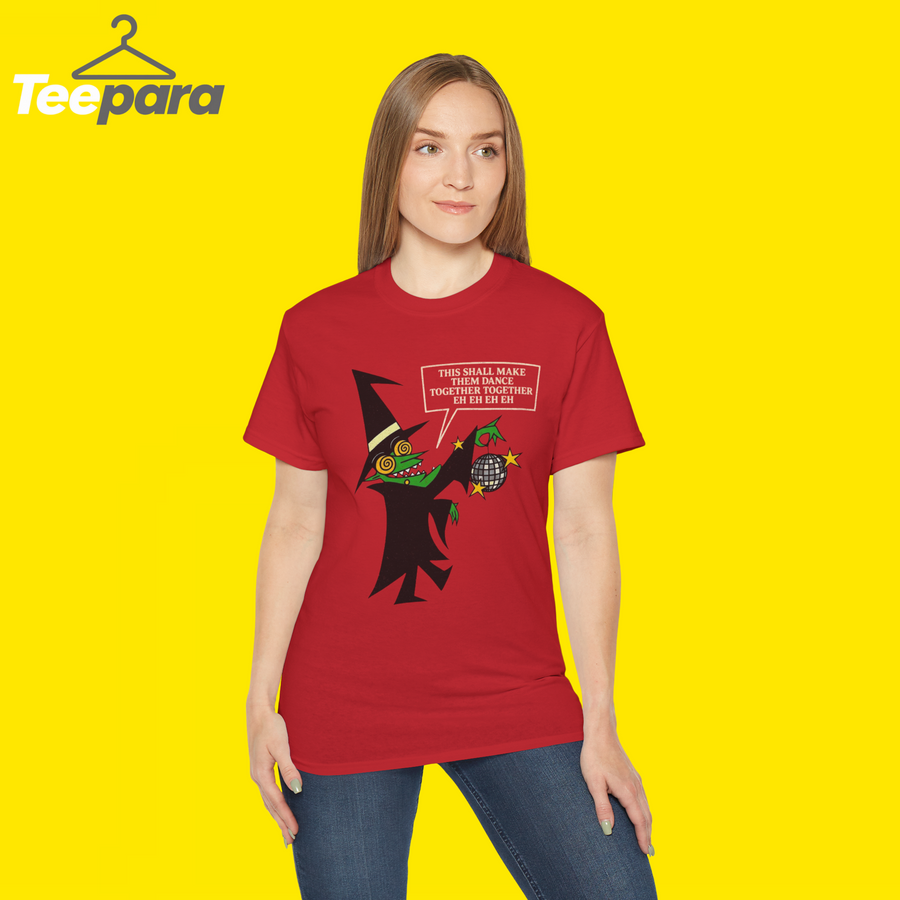 Woman wearing red This Shall Make Them Dance Together Shirt
